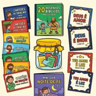 Kit Completo Pequeno Cristão — Potinho e Todos os Bônus